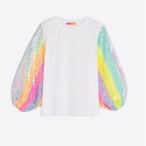 VILAGALLO eugen sequins stripe top shirt fun funky party